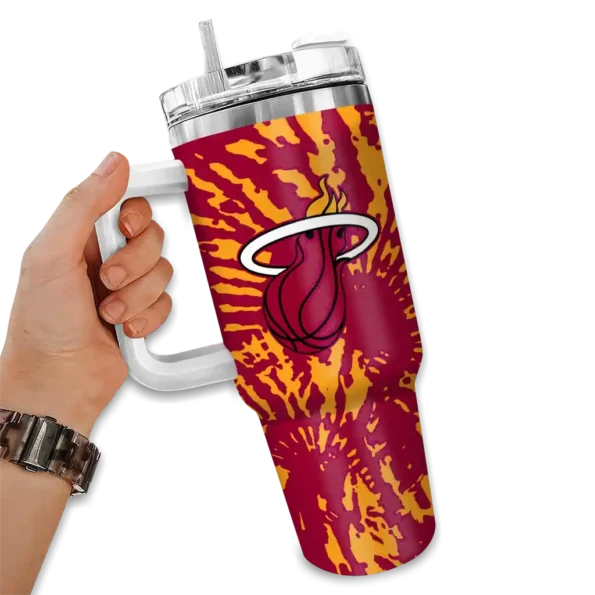 personalized miami heat burst swirl red curved tumbler fashion forward 1.webp