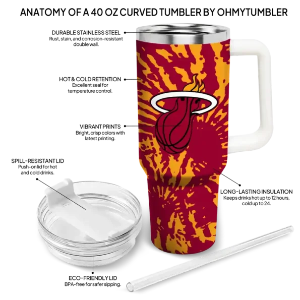personalized miami heat burst swirl red curved tumbler new arrival 1.webp