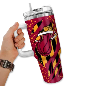 personalized miami heat claw cut red black curved tumbler fashion forward 1.webp