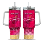 personalized miami heat geometric prism red curved tumbler best selling 1.webp