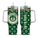 personalized milwaukee bucks bullseye drips green curved tumbler best selling 1.webp