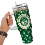 personalized milwaukee bucks bullseye drips green curved tumbler best selling 1.webp