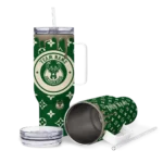 personalized milwaukee bucks bullseye drips green curved tumbler best selling 1.webp