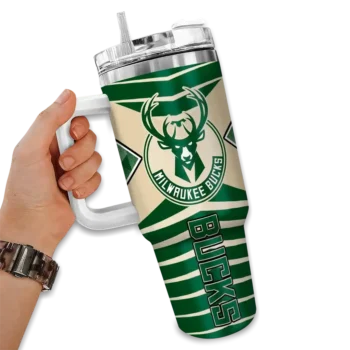 personalized milwaukee bucks chevron layers green curved tumbler fashion forward 1.webp