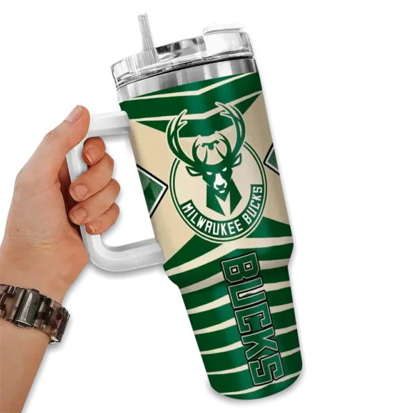 personalized milwaukee bucks chevron layers green curved tumbler fashion forward 1.webp
