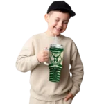 personalized milwaukee bucks chevron layers green curved tumbler best selling 1.webp