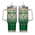 personalized milwaukee bucks gradient dots green curved tumbler best selling 1.webp