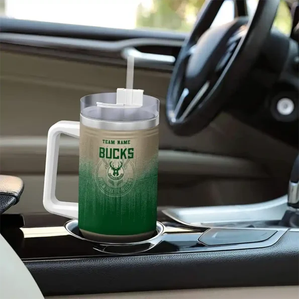 personalized milwaukee bucks gradient dots green curved tumbler trendy 1.webp