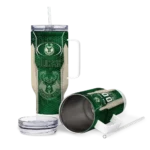 personalized milwaukee bucks hexagon armor green curved tumbler best selling 1.webp