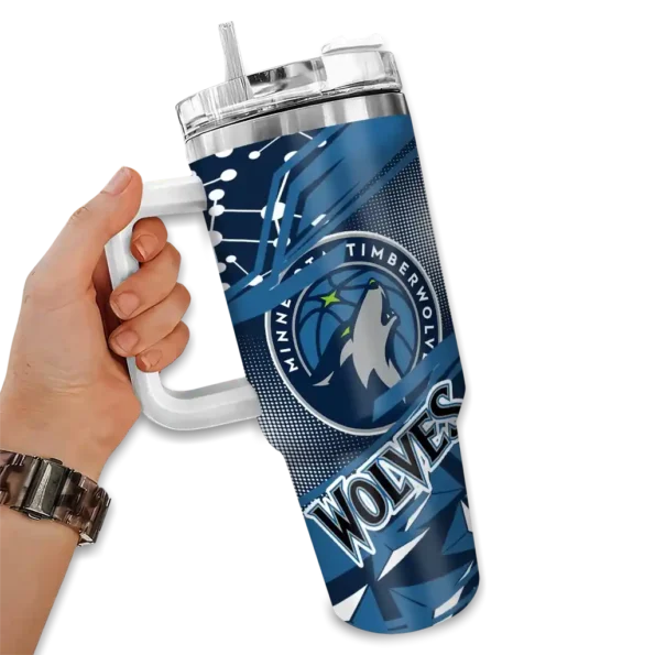 personalized minnesota timberwolves abstract paths midnight blue curved tumbler fashion forward 1.webp