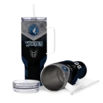 personalized minnesota timberwolves arrow armor midnight blue black curved tumbler best selling 1.webp