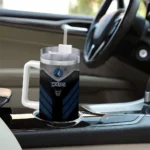 personalized minnesota timberwolves arrow armor midnight blue black curved tumbler best selling 1.webp