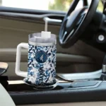 personalized minnesota timberwolves camo mashup midnight blue white curved tumbler best selling 1.webp