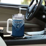 personalized minnesota timberwolves hex texture midnight blue curved tumbler best selling 1.webp