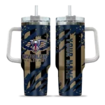 personalized new orleans pelicans claw cut navy black curved tumbler best selling 1.webp