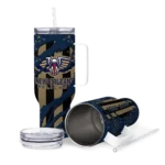personalized new orleans pelicans claw cut navy black curved tumbler best selling 1.webp