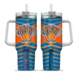 personalized new york knicks chevron layers blue curved tumbler best selling 1.webp