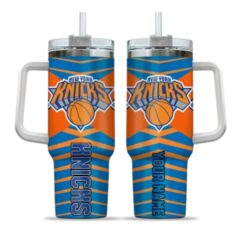 personalized new york knicks chevron layers blue curved tumbler best selling 1.webp