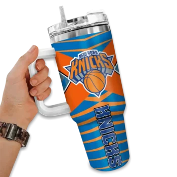 personalized new york knicks chevron layers blue curved tumbler fashion forward 1.webp