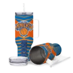 personalized new york knicks chevron layers blue curved tumbler best selling 1.webp