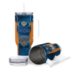 personalized new york knicks hexagon armor blue curved tumbler best selling 1.webp