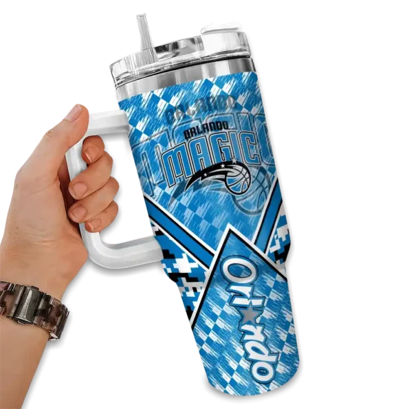 personalized orlando magic chevron angle blue curved tumbler fashion forward 1.webp