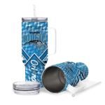 personalized orlando magic chevron angle blue curved tumbler best selling 1.webp