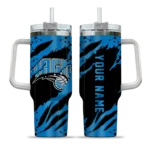 personalized orlando magic claw cut blue black curved tumbler best selling 1.webp