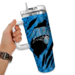 personalized orlando magic claw cut blue black curved tumbler best selling 1.webp