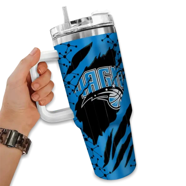 personalized orlando magic claw cut blue black curved tumbler fashion forward 1.webp