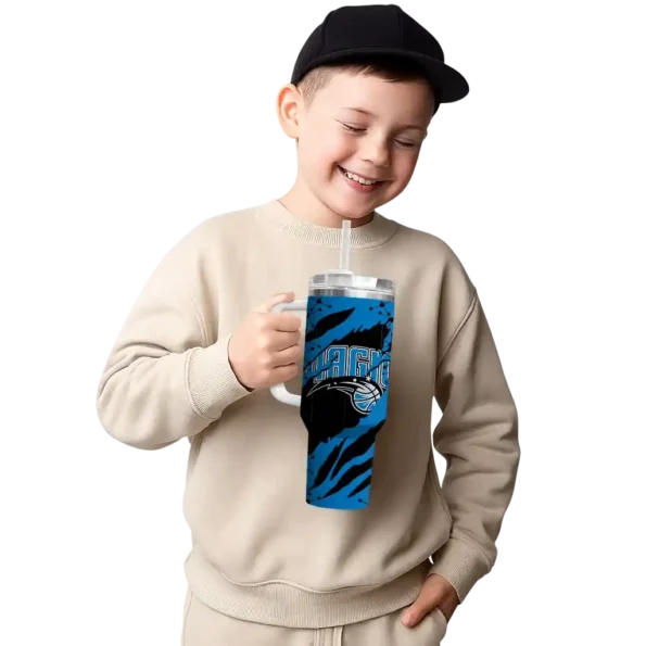 personalized orlando magic claw cut blue black curved tumbler latest model 1.webp