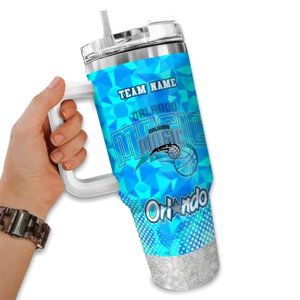 personalized orlando magic geometric prism blue curved tumbler fashion forward 1.webp