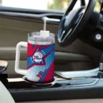 personalized philadelphia 76ers arrow burst blue curved tumbler best selling 1.webp