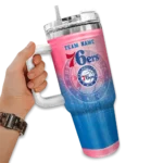 personalized philadelphia 76ers gradient dots blue curved tumbler best selling 1.webp
