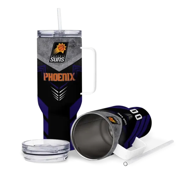 personalized phoenix suns arrow armor purple black curved tumbler high quality 1.webp