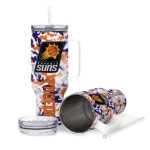 personalized phoenix suns camo mashup purple white curved tumbler best selling 1.webp