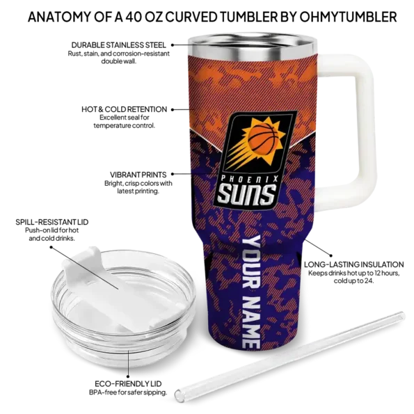 personalized phoenix suns chevron stripe purple curved tumbler new arrival 1.webp