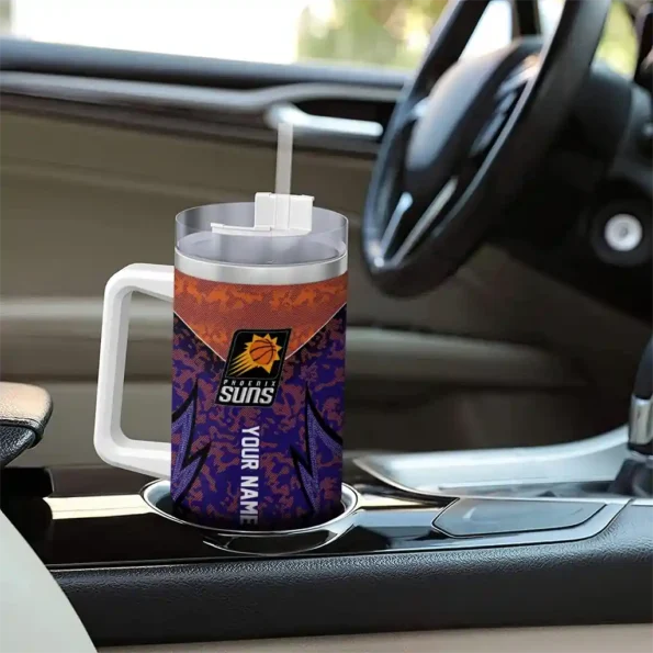personalized phoenix suns chevron stripe purple curved tumbler trendy 1.webp