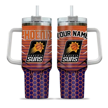 personalized phoenix suns hex texture purple curved tumbler best selling 1.webp