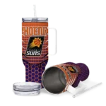 personalized phoenix suns hex texture purple curved tumbler best selling 1.webp