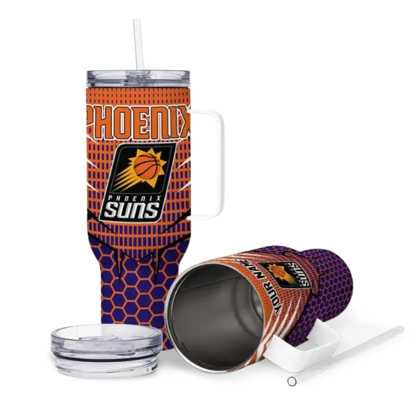 personalized phoenix suns hex texture purple curved tumbler high quality 1.webp