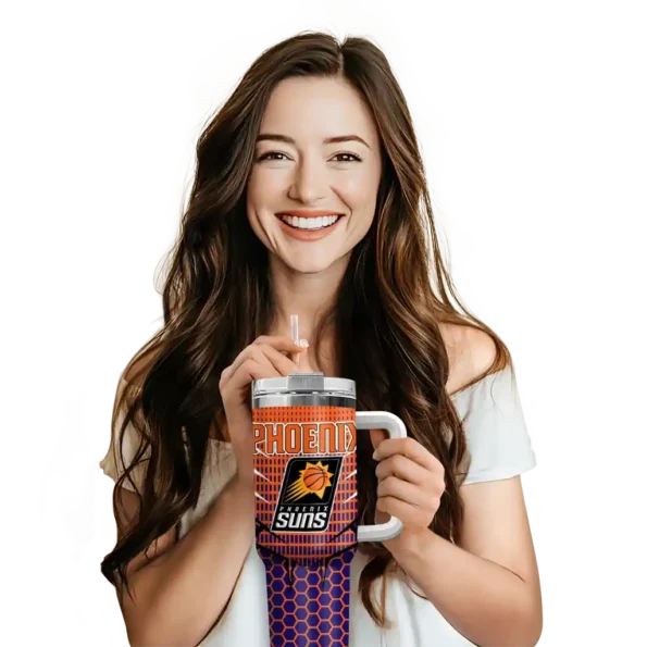 personalized phoenix suns hex texture purple curved tumbler premium grade 1.webp