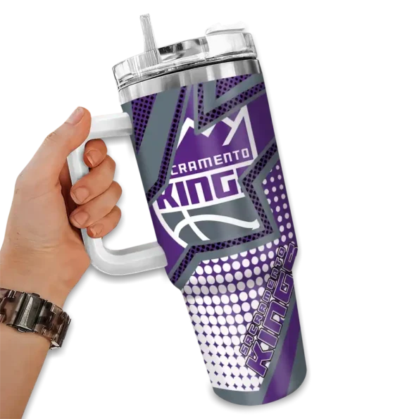 personalized sacramento kings arrow burst purple curved tumbler fashion forward 1.webp