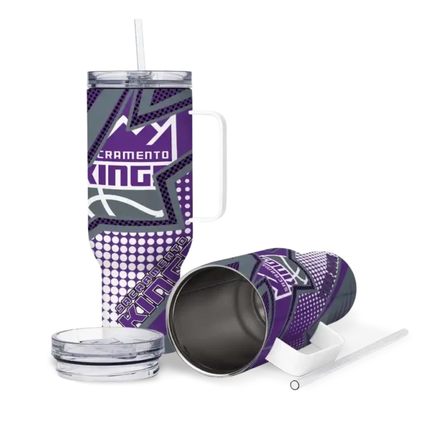 personalized sacramento kings arrow burst purple curved tumbler high quality 1.webp