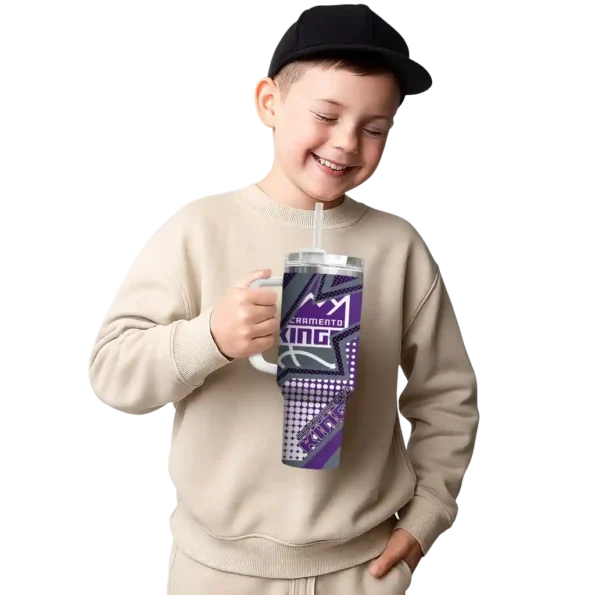 personalized sacramento kings arrow burst purple curved tumbler latest model 1.webp