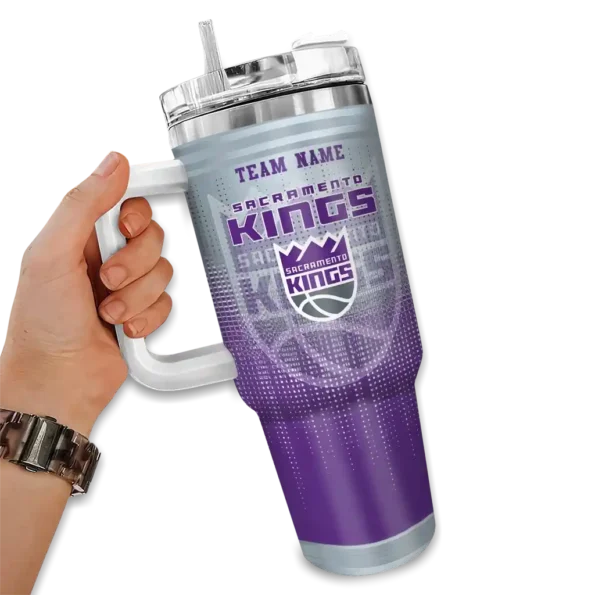 personalized sacramento kings gradient dots purple curved tumbler fashion forward 1.webp