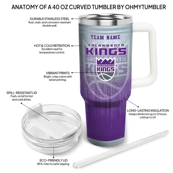 personalized sacramento kings gradient dots purple curved tumbler new arrival 1.webp