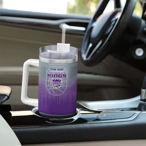 personalized sacramento kings gradient dots purple curved tumbler trendy 1.webp