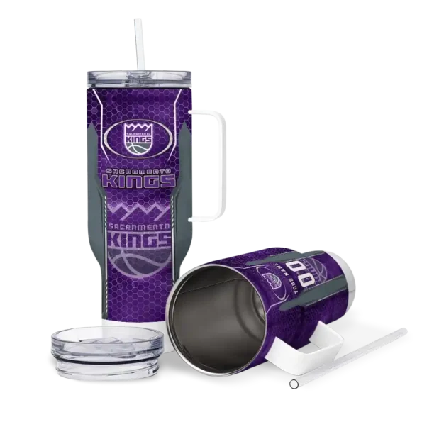 personalized sacramento kings hexagon armor purple curved tumbler high quality 1.webp