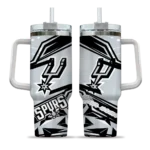 personalized san antonio spurs abstract paths silver curved tumbler best selling 1.webp